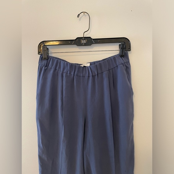 Equipment Blue Silk Trousers with Elastic Waist - Picture 5 of 7